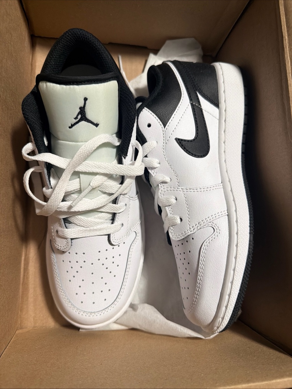 Nike Air Jordan 1 Low Black White (553560 132) Men's Sz 5.5 . W 8